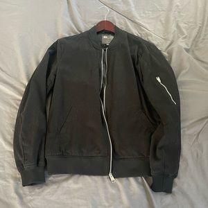 Black bomber jacket